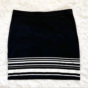 Max Studio Stripe Pull-on Skirt  Size XL